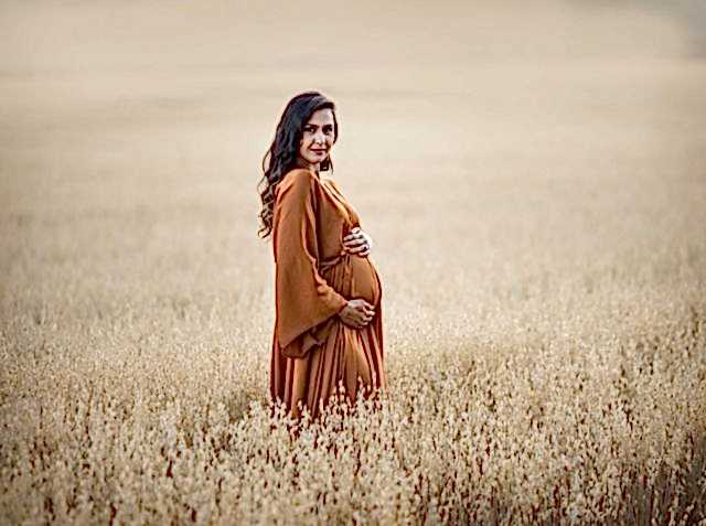 Gravid kvinne i eng