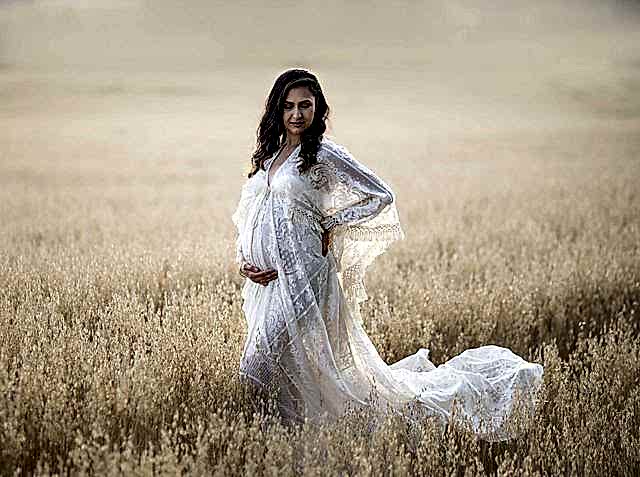 Gravid kvinne i eng